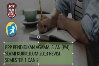 rpp pai sd 1 lembar semester 1 dan 2