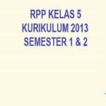 RPP Kelas 5