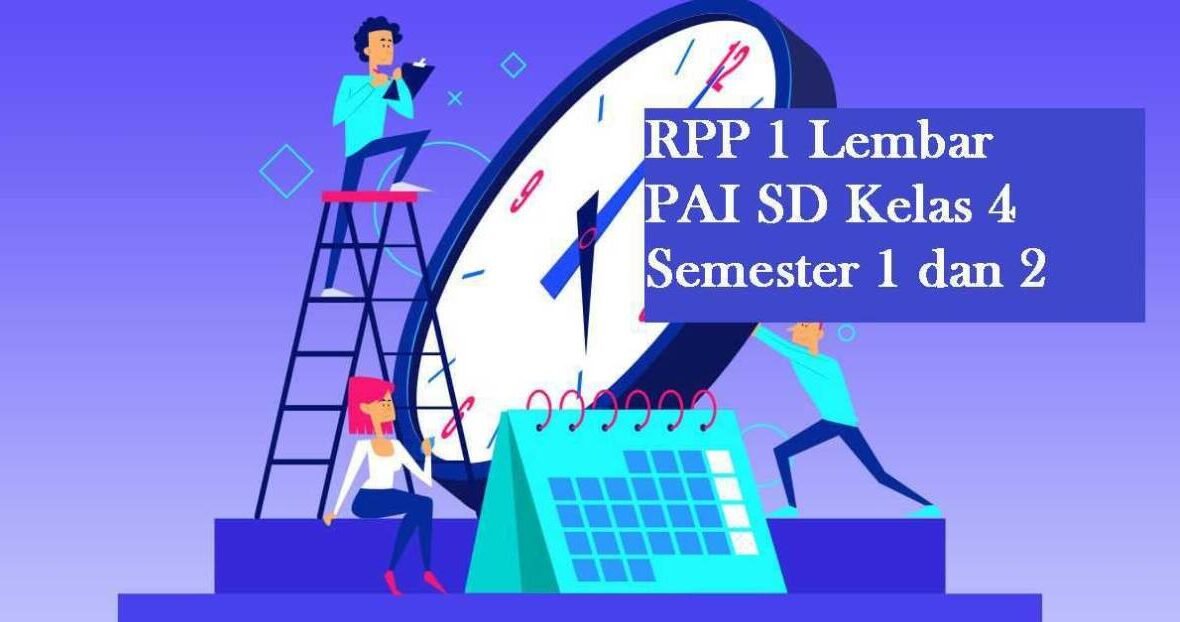 RPP 1 Lembar PAI Kelas 4 Semester 1 & 2 K13 Revisi [Format Terbaru ...