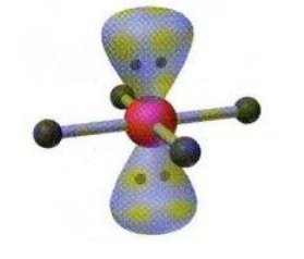 bentuk molekul AX4E2