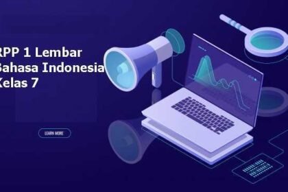 RPP 1 Lembar Bahasa Indonesia Kelas 7