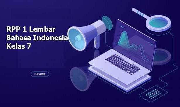 RPP 1 Lembar Bahasa Indonesia Kelas 7