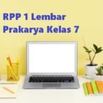 RPP 1 Lembar Prakarya Kelas 7 Semester 2 dan 1