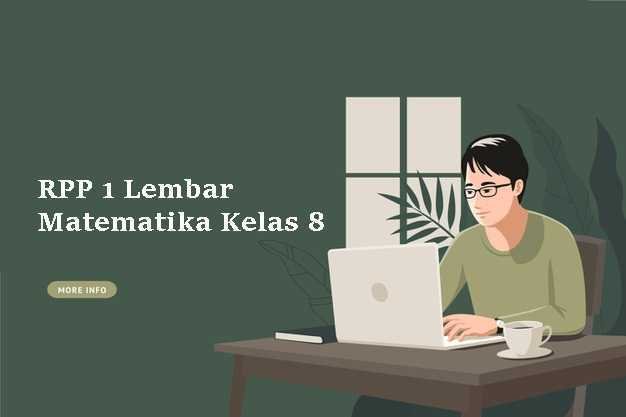 RPP 1 Lembar Matematika Kelas 8 Semester 1 dan 2