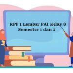 RPP 1 Lembar PAI Kelas 8 Semester 1 dan 2