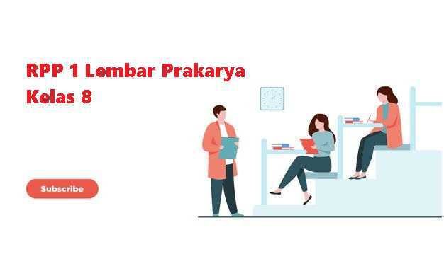 RPP 1 Lembar Prakarya Kelas 8 Semester 1 dan 2