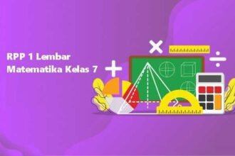 RPP 1 Lembar Matematika Kelas 7 Semester 1 dan 2