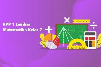 RPP 1 Lembar Matematika Kelas 7 Semester 1 dan 2