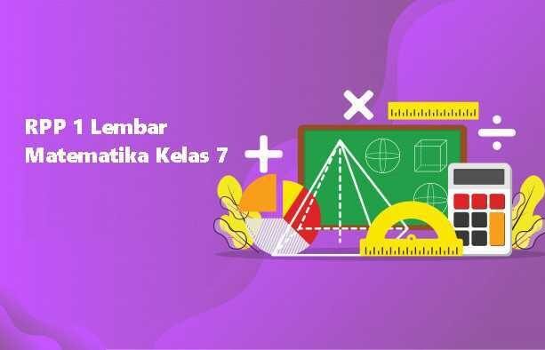 RPP 1 Lembar Matematika Kelas 7 Semester 1 dan 2