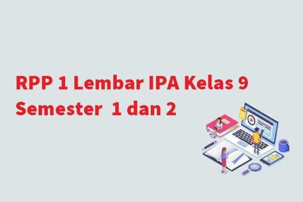 RPP 1 Lembar IPA Kelas 9 Semester 1 dan 2