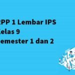 RPP 1 Lembar IPS Kelas 9 Semester 1 dan 2