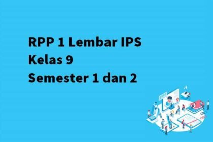 RPP 1 Lembar IPS Kelas 9 Semester 1 dan 2