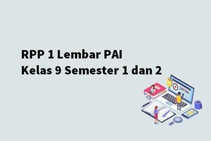 RPP 1 Lembar PAI Kelas 9 Semester 1 dan 2