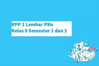 RPP 1 Lembar PKn Kelas 9 Semester 1 dan 2