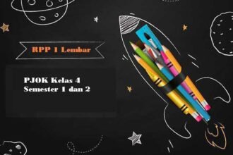 RPP 1 Lembar PJOK Kelas 4 Semester 1 dan 2