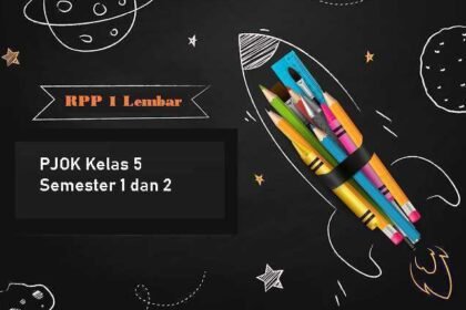 RPP 1 Lembar PJOK Kelas 5 Semester 1 dan 2