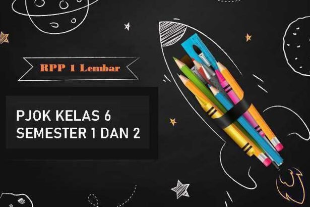 RPP 1 Lembar PJOK Kelas 6