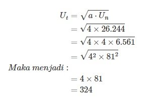 Jawaban Soal Nomor 2 Suku Tengah Geometri