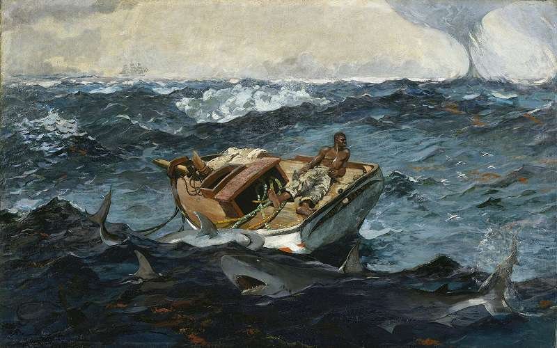 The Gulf Stream karya tokoh realisme Winslow Homer (Sumber wikipedia)