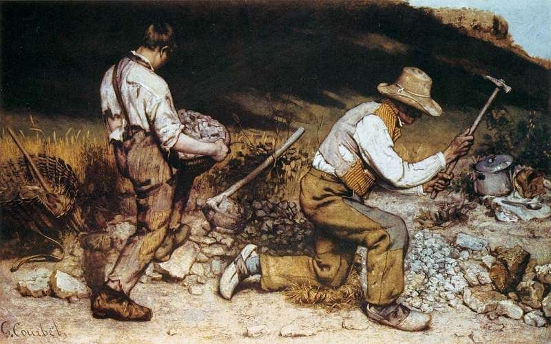 The Stonebreakers karya Gustave Courbet (Sumber wikipedia)