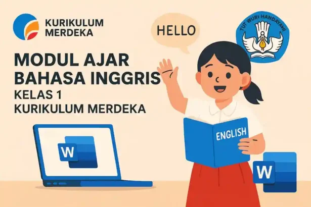 Modul Ajar Bahasa Inggris Kelas 1 Semester 1 dan 2 Kurikulum Merdeka