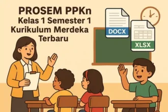 PROSEM PPKn Kelas 1 Semester 1 Kurikulum Merdeka