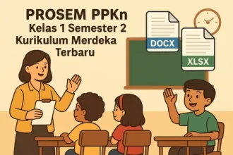 PROSEM PPKn Kelas 1 Semester 2 Kurikulum Merdeka