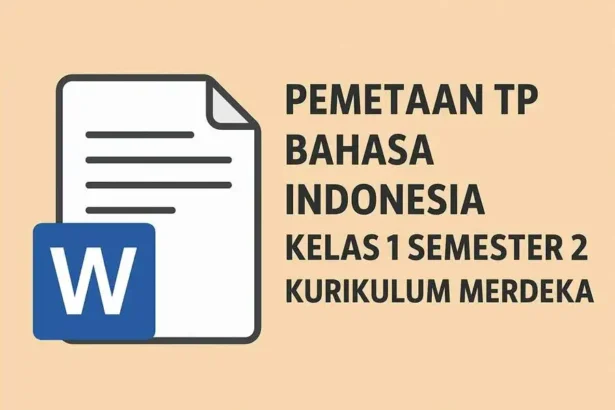 Pemetaan TP Bahasa Indonesia Kelas 1 Semester 2 Kurikulum Merdeka