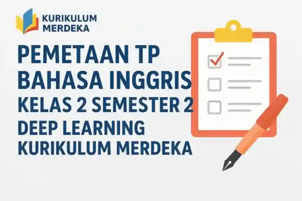 Pemetaan TP Bahasa Inggris Kelas 2 Semester 2 Deep Learning Kurikulum Merdeka